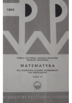 Matematyka dla studentów studiów technicznych