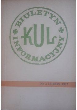 Biuletyn informacyjny katolickiego uniwersytetu lubelskiego, nr 2