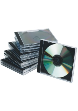Pudełko na płytę CD/DVD Q-CONNECT, standard przeźroczyste 10 sztuk