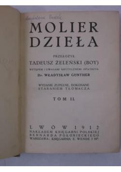 Molier: dzieła, 1912r.