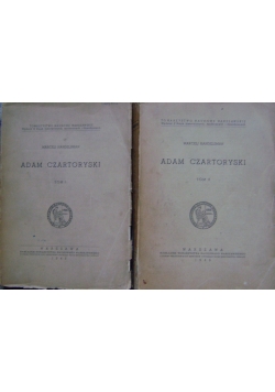 Adam Czartoryski, tom od 1 do 2, 1948 r.