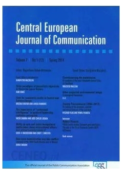 Central European Journal of Communication 7 Spring 2014
