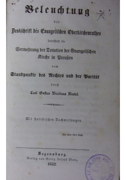 Beleuchtung, 1852 r.