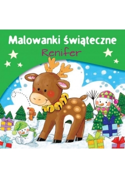 Malowanki świąteczne. Renifer