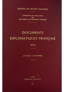 Documents Diplomatiques Francais 1954