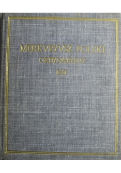 Merkvryvsz Polski Ordynaryiny 1661  Reprint