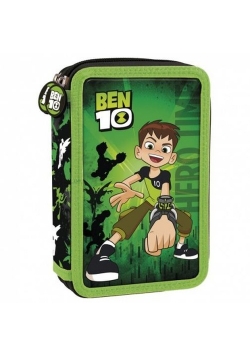 Piórnik dwukomorowy z wyposażeniem Ben 10