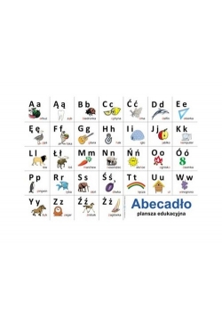 Plansze edukacyjne - abecadło języka polskiego