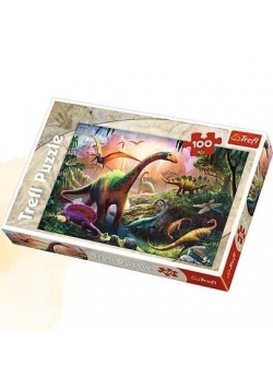 Puzzle 100 Świat dinozaurów TREFL, nowe