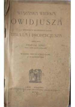 Wiązanka wierszy Owidjusza, 1910 r.