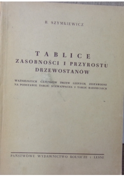 Tablice zasobności i przyrostu drzewostanów