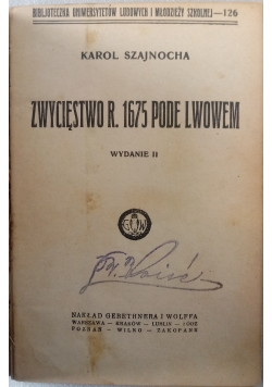 Zwycięstwo r 1675 pode Lwowem 1925 r.