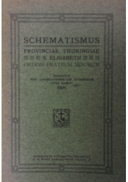 Schematismus Provinciae Thuringae, 1908 r.