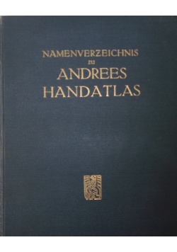 Namenverzeichnis zu Anderees Handatlas. Achte Auflage, 1928 r.