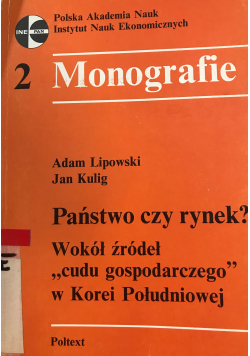 Monografie państwo czy rynek