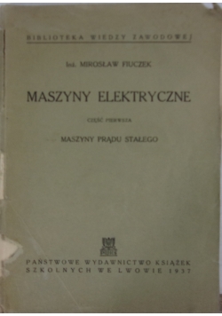 Maszyny elektryczne, 1937 r.