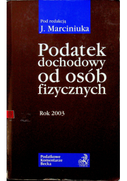 Podatek dochodowy od osób fizycznych rok 2003