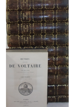Oeuvres de Voltaire, ok. 1859 r., zestaw 11 książek