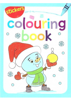 Colouring book z naklejkami. Zima