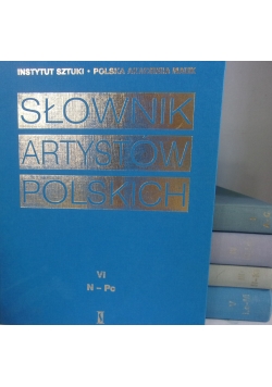 Słownik artystów polskich i obcych w Polsce działających, zestaw 5 tomów