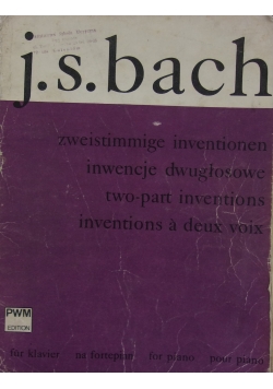 Zweistimmige inventionem ,inwencje dwugłosowe