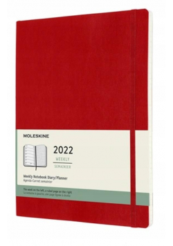 Kalendarz 2022 tygodniowy 12MXL scarlet red
