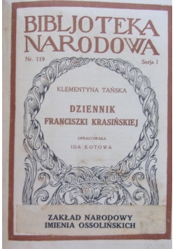 Dziennik Franciszki Krasińskiej 1929r.