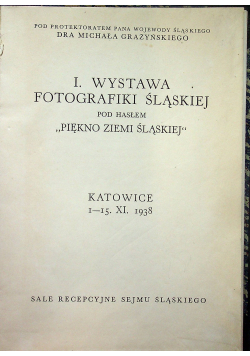 I Wystawa fotografiki Śląskiej 1938r