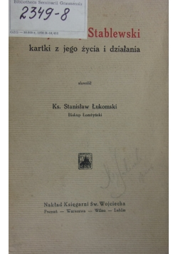 Arcybiskup Stablewski kartki z jego życia, 1933 r.