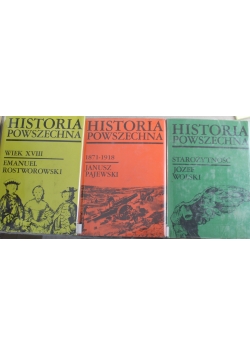 Historia powszechna Zestaw 3 książek