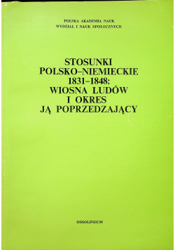 Stosunki polsko niemieckie 1831 - 1848
