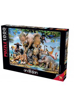 Puzzle 1000 Afrykańskie zwierzęta