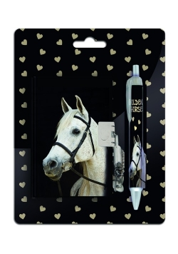 Zestaw pamiętnik na kłódkę z długopisem Paso Horse