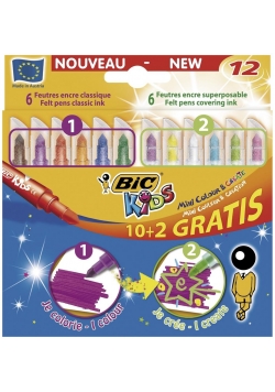 Flamasty Mini Colour&Create 10+2 kol. bls BIC