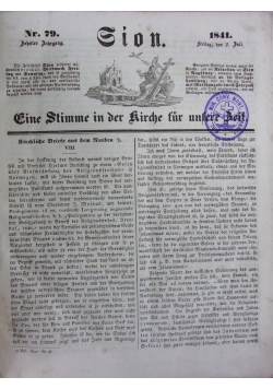 Eine Stimme in der Kirche fur unslere Arbeit,1841r.