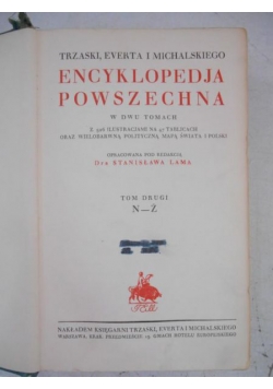 Encyklopedja Powszechna Trzaski, Everta i Michalskiego, Tom II, 1927 r.