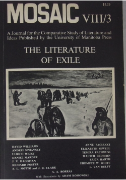 The Literature of Exile VIII/3