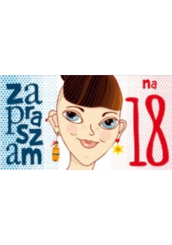 Zaproszenie 18-tka - Dziewczyna (5szt) AVANTI