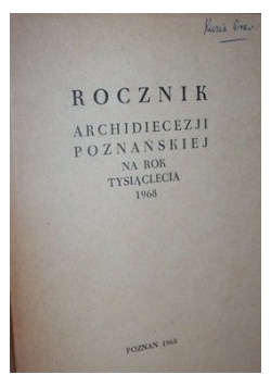 Rocznik Archidiecezji Poznańskiej na rok tysiąclecia