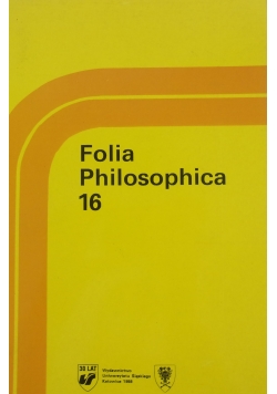 Folia Philosophica 16