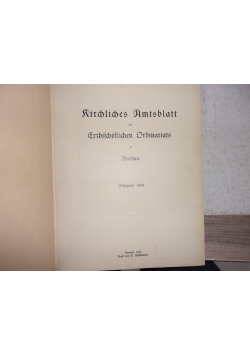 Kirchlichen Amtsblatt, 1934r.