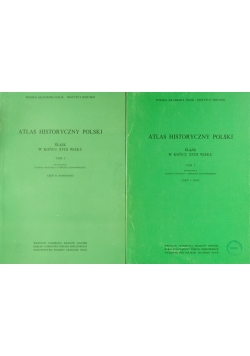 Atlas Historyczny Polski ,Tom I ,cz .I i II