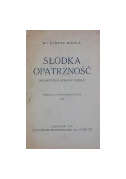 Słodka opatrzność,1931r.