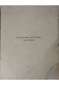 Kunstwerke und bucher am Markte, 1915r.