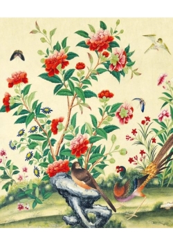 Karnet 17x14cm z kopertą Study of flowers and birds