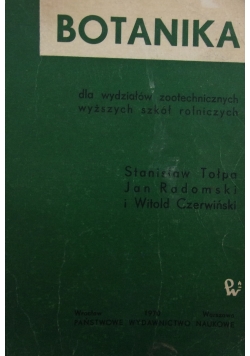 Botanika dla wydziałów zootechnicznych wyższych szkół rolniczych