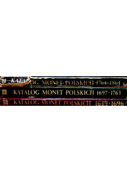 Katalog monet polskich 3 tomy