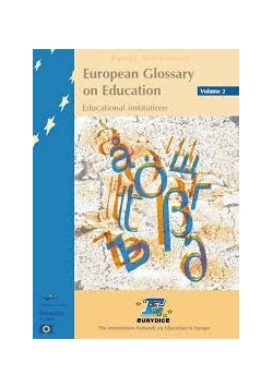 European Glossary on Education tom 1