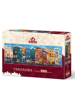 Puzzle 1000 Kolorowe miasto (Panorama)