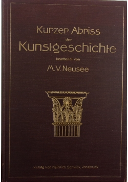 Kurzer Abriss der Kunstgeschichte, 1906 r.